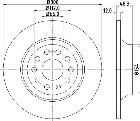 DON PCD12752 - Brake Disc autospares.lv