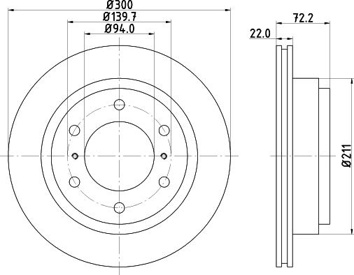 DON PCD12762 - Brake Disc autospares.lv