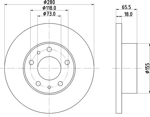 DON PCD17942 - Brake Disc autospares.lv