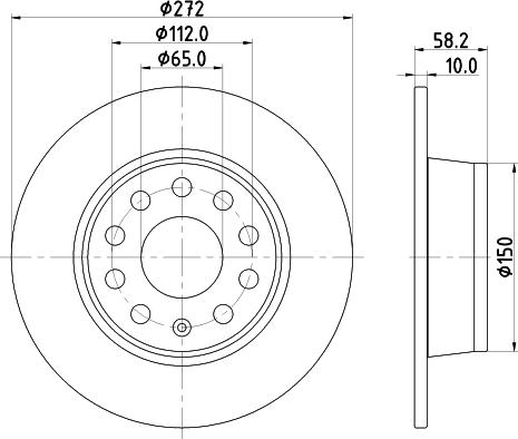 DON PCD17462 - Brake Disc autospares.lv