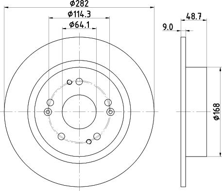 DON PCD17672 - Brake Disc autospares.lv