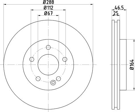 DON PCD17092 - Brake Disc autospares.lv