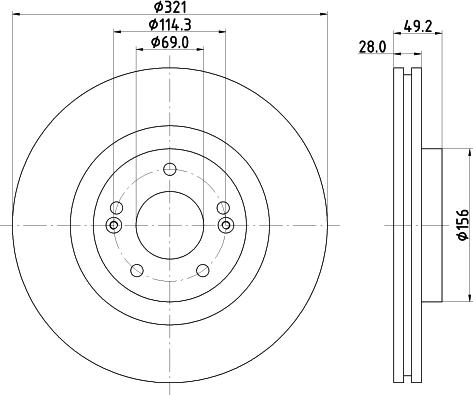 DON PCD17131 - Brake Disc autospares.lv