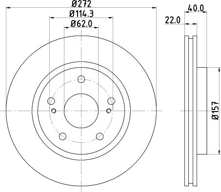 DON PCD17202 - Brake Disc autospares.lv