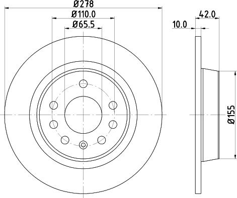 DON PCD20902 - Brake Disc autospares.lv