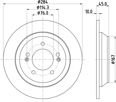 DON PCD20912 - Brake Disc autospares.lv