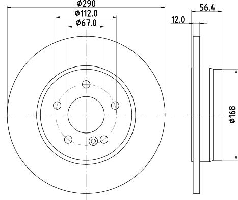 DON PCD20922 - Brake Disc autospares.lv