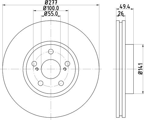 DON PCD20692 - Brake Disc autospares.lv