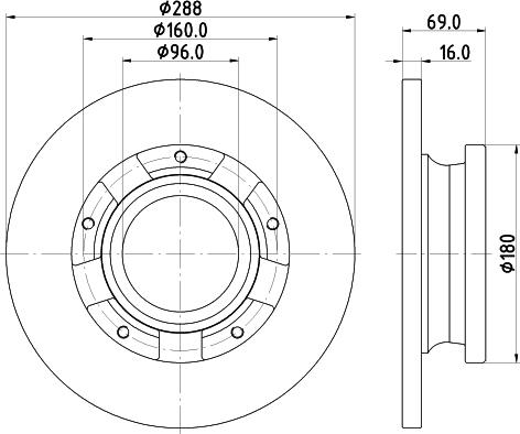 DON PCD20112 - Brake Disc autospares.lv