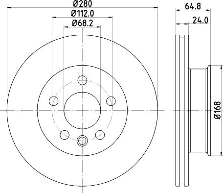 DON PCD20862 - Brake Disc autospares.lv