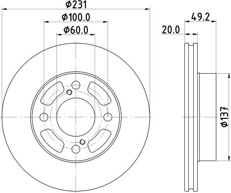 DON PCD20312 - Brake Disc autospares.lv