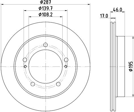 DON PCD20322 - Brake Disc autospares.lv