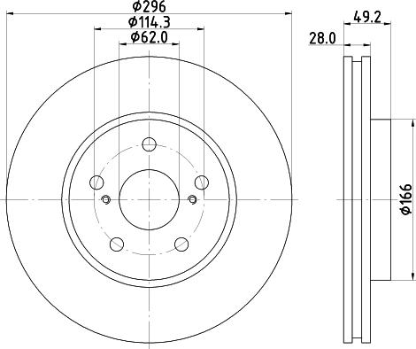 DON PCD20742 - Brake Disc autospares.lv