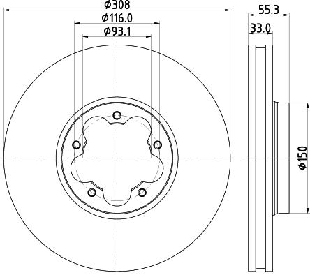 DON PCD21971 - Brake Disc autospares.lv