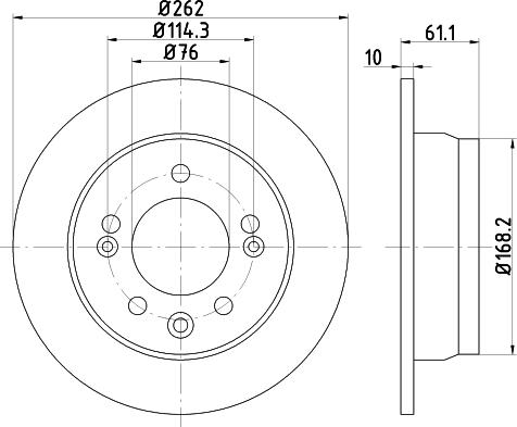 DON PCD21492 - Brake Disc autospares.lv