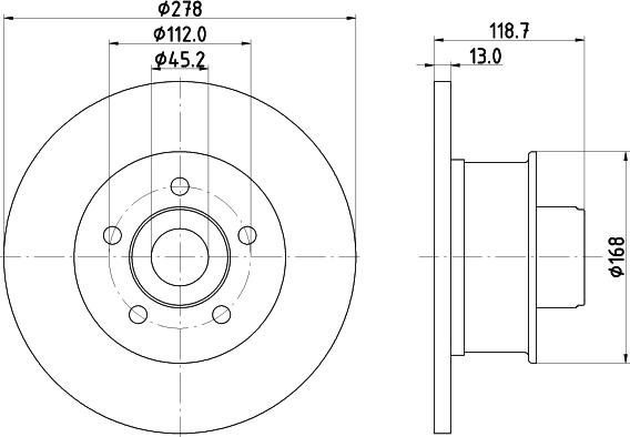 DON PCD21401 - Brake Disc autospares.lv