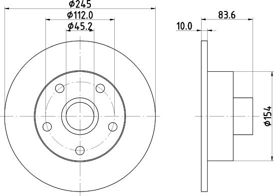 DON PCD21431 - Brake Disc autospares.lv