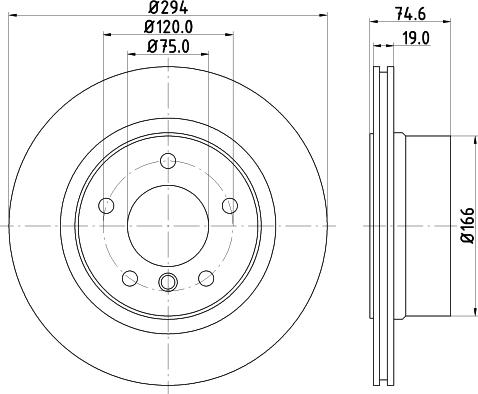 DON PCD21542 - Brake Disc autospares.lv