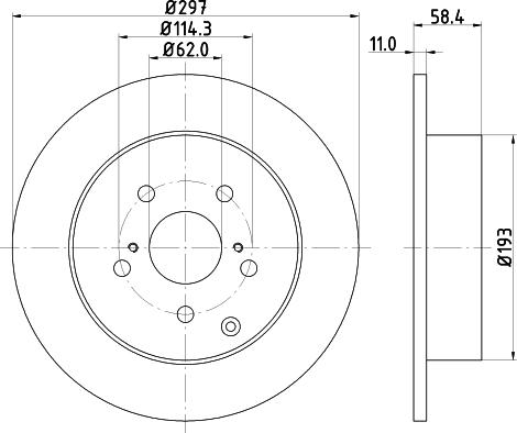 DON PCD21682 - Brake Disc autospares.lv