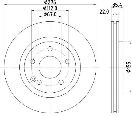 DON PCD21172 - Brake Disc autospares.lv