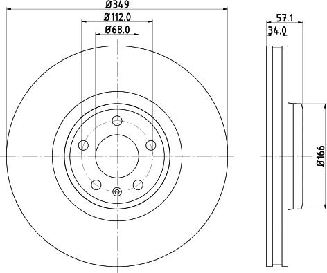 DON PCD21891 - Brake Disc autospares.lv