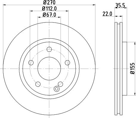 DON PCD21362 - Brake Disc autospares.lv