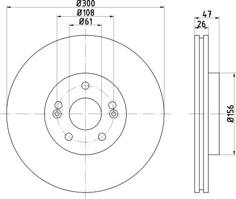 DON PCD21312 - Brake Disc autospares.lv