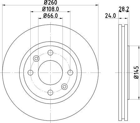 DON PCD21332 - Brake Disc autospares.lv