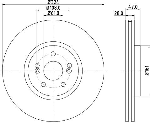 DON PCD21321 - Brake Disc autospares.lv