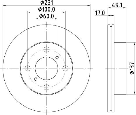 DON PCD21282 - Brake Disc autospares.lv