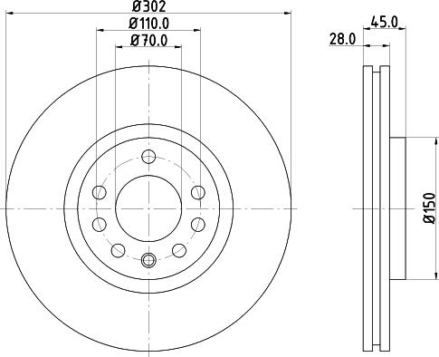 DON PCD21222 - Brake Disc autospares.lv