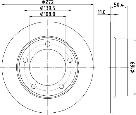 DON PCD21272 - Brake Disc autospares.lv