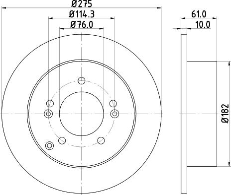 DON PCD21702 - Brake Disc autospares.lv