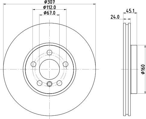 DON PCD23422 - Brake Disc autospares.lv