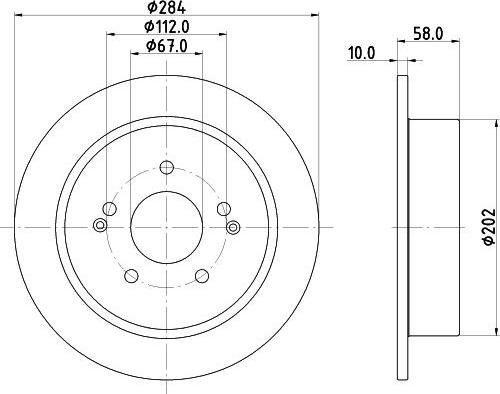 DON PCD23502 - Brake Disc autospares.lv