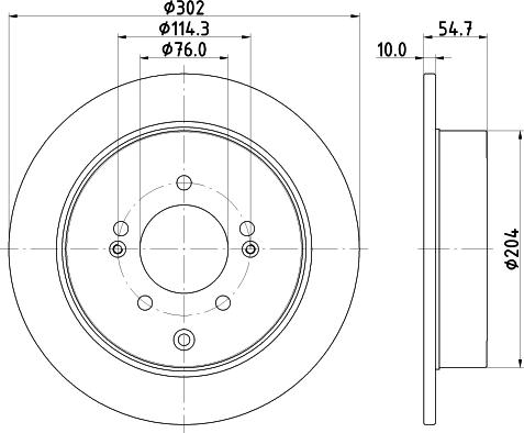 DON PCD23052 - Brake Disc autospares.lv