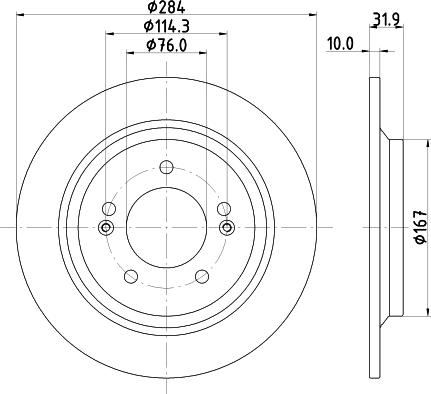 DON PCD23022 - Brake Disc autospares.lv