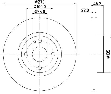 DON PCD23102 - Brake Disc autospares.lv