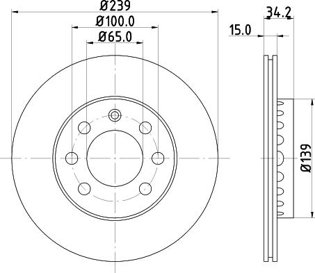 DON PCD23112 - Brake Disc autospares.lv