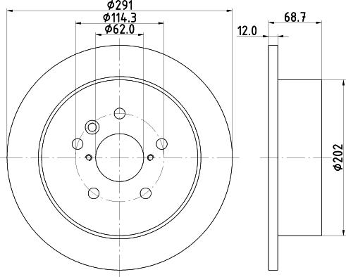 DON PCD23132 - Brake Disc autospares.lv