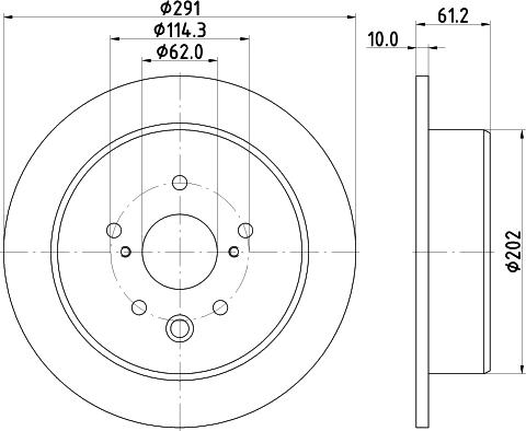 DON PCD23172 - Brake Disc autospares.lv