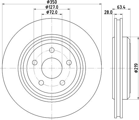 DON PCD23211 - Brake Disc autospares.lv