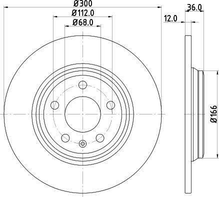 DON PCD22922 - Brake Disc autospares.lv