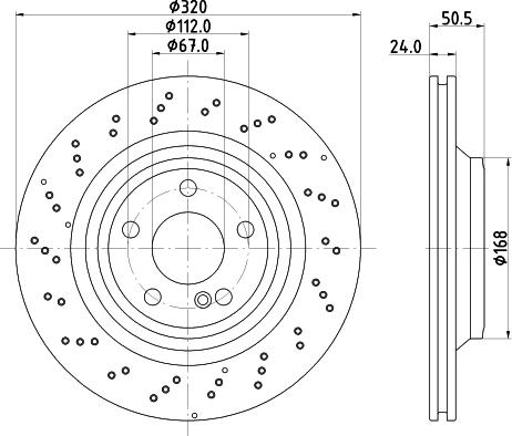 DON PCD22352 - Brake Disc autospares.lv