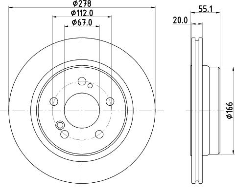 DON PCD22292 - Brake Disc autospares.lv