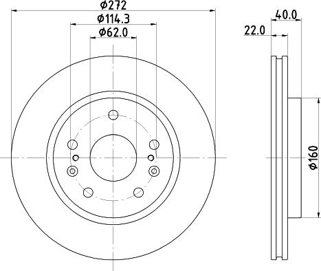 DON PCD22282 - Brake Disc autospares.lv