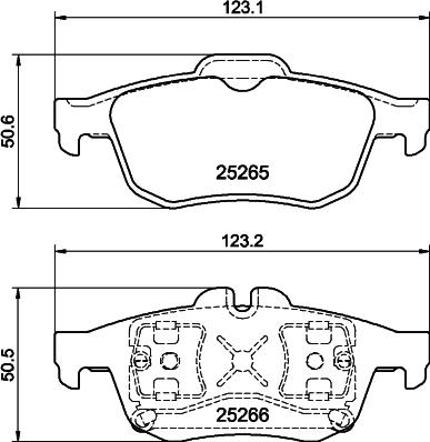 DON PCP1985 - Brake Pad Set, disc brake autospares.lv