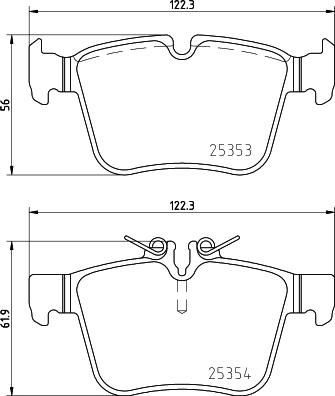 DON PCP1988 - Brake Pad Set, disc brake autospares.lv