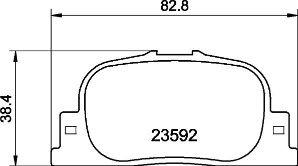 DON PCP1936 - Brake Pad Set, disc brake autospares.lv