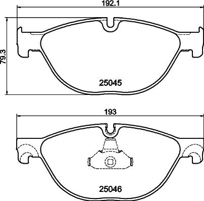 DON PCP1977 - Brake Pad Set, disc brake autospares.lv